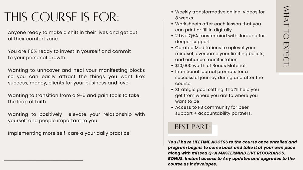 
                  
                    THE INNER ARCHITECT - 8 Week Transformative Manifestation Master Class (Pre-Sale Price)
                  
                